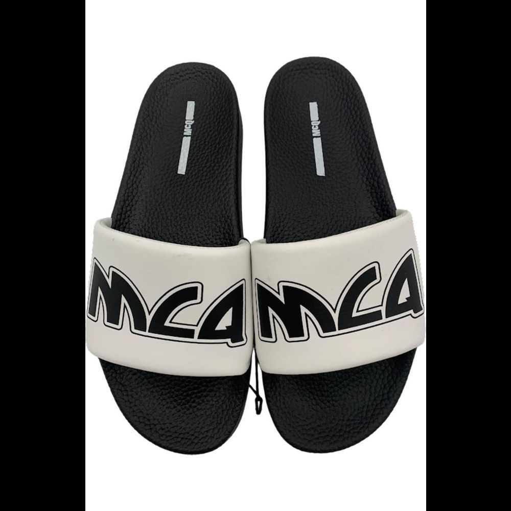 MCQ By Alexander McQueen Men's Logo Slide Sandal - Medium